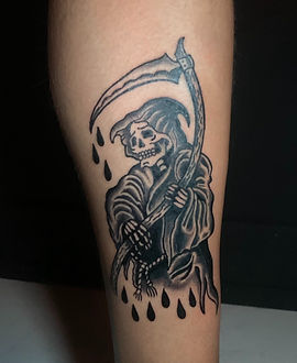 The Reaper — Traditional tattoo by Paolo