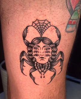 Spider Woman — Neo-Traditional tattoo by Paolo