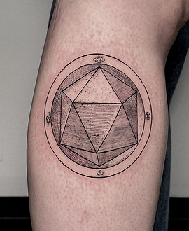 Sacred Icosahedron — Geometric tattoo by Inshaan