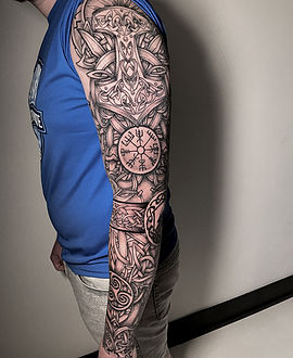 Norse Sleeve — Sleeves tattoo by Inshaan