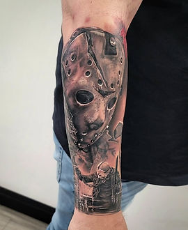 Camp Crystal Lake — Realism tattoo by Jessica